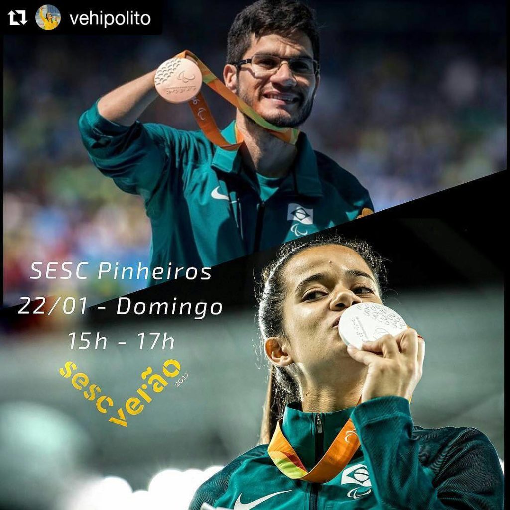 paratletas medalhistas chamada para palestra.